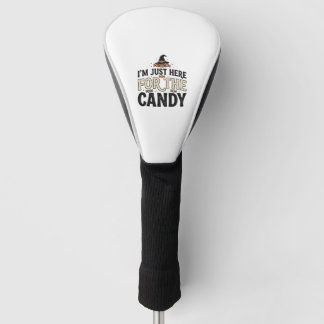 Vintage Halloween Candy Witch Hat Shirt Design_1 Golf Head Cover