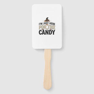 Vintage Halloween Candy Witch Hat Shirt Design_1 Hand Fan