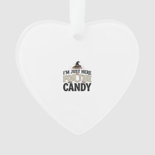 Vintage Halloween Candy Witch Hat Shirt Design_1 Ornament