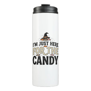 Vintage Halloween Candy Witch Hat Shirt Design_1 Thermal Tumbler