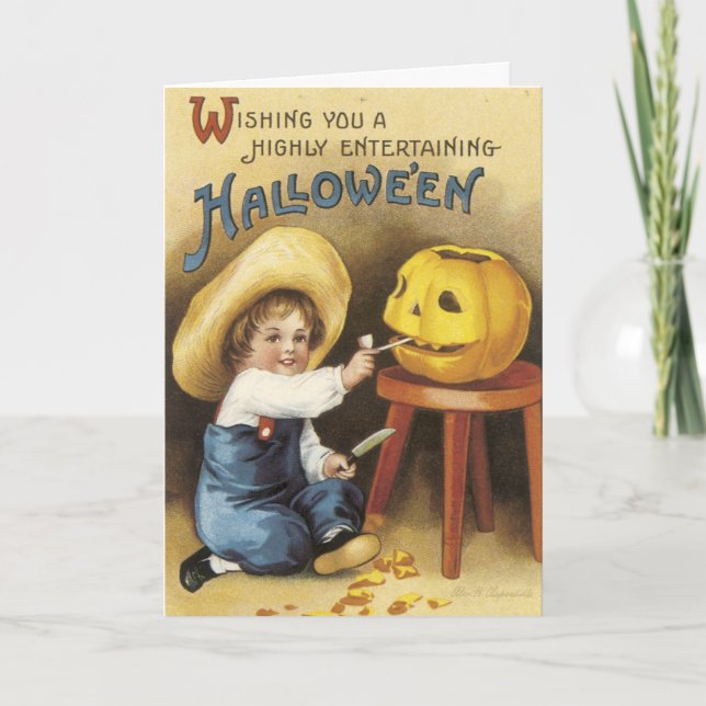 Vintage Halloween Card (Front)