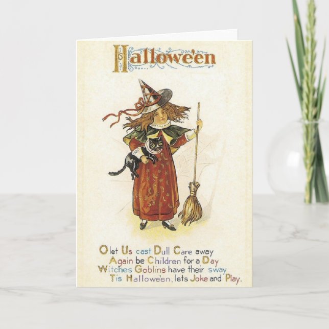 Vintage Halloween Card (Front)