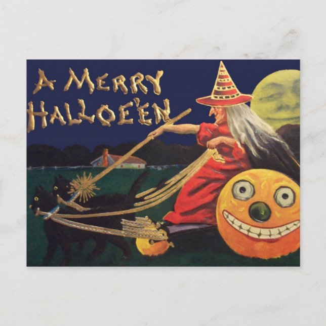 Vintage Halloween Card (Front)