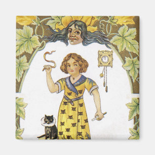 Vintage Halloween Card Magnet