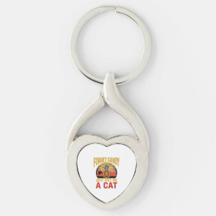 Vintage Halloween Cat Lover Funny Candy Shirt Desi Key Ring