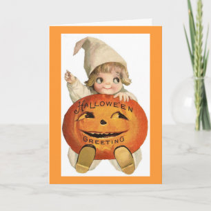 Vintage Halloween Child Card