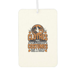 Vintage Halloween Clothes Costume Statement Shirt_ Car Air Freshener