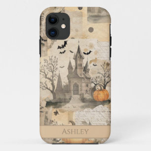 Vintage Halloween Collage Personalised iPhone 11 Case