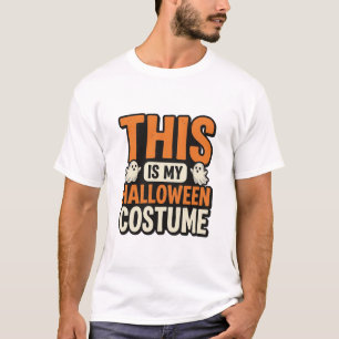 Vintage Halloween Costume Ghost Typography Design_ T-Shirt