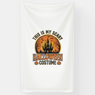 Vintage Halloween Costume Haunted Castle Shirt Des Banner