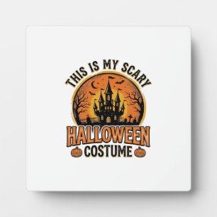 Vintage Halloween Costume Haunted Castle Shirt Des Plaque