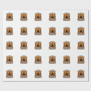 Vintage Halloween Costume Haunted Castle Shirt Des Wrapping Paper