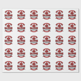 Vintage Halloween Costume Ideas Vector Design_1 Wrapping Paper