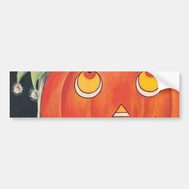 Vintage Halloween Costume Party Bumper Sticker (Front)
