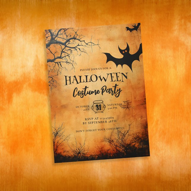 Vintage Halloween Costume Party Invitation (Creator Uploaded)