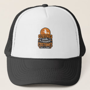 Vintage Halloween Costume Statement Shirt Design_1 Trucker Hat