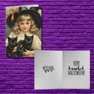 vintage Halloween cutie no3 -funny quote Card
