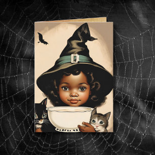 vintage Halloween cutie no5 -funny quote Card