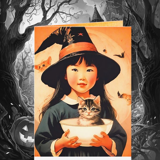vintage Halloween cutie no6 -funny quote Card (Creator Uploaded)