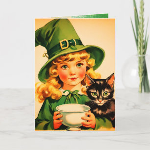 vintage Halloween cutie no7 -funny quote Card