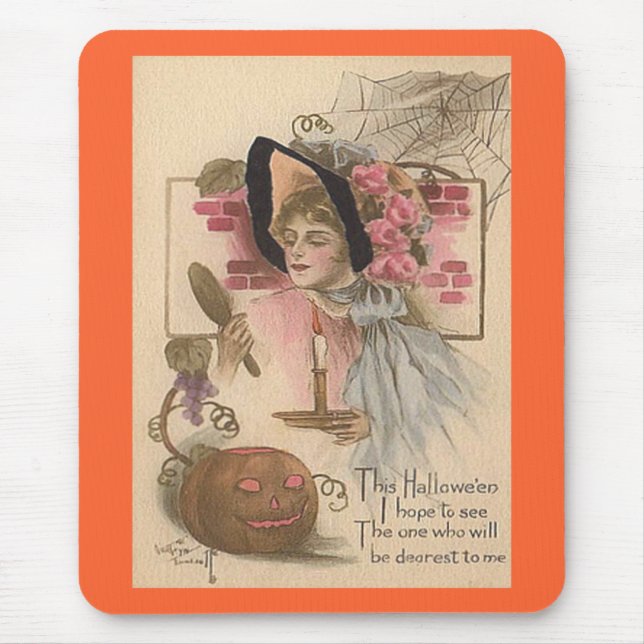 Vintage Halloween Dearest Mouse Mat (Front)