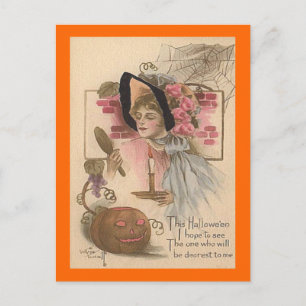Vintage Halloween Dearest Postcard