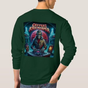 Vintage Halloween DJ Skeleton Artwork – Retro Spoo T-Shirt