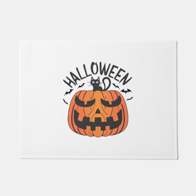 Vintage Halloween  Doormat (Front)