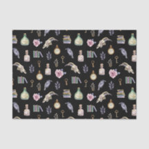 Vintage Halloween Elements Pattern Tissue Paper