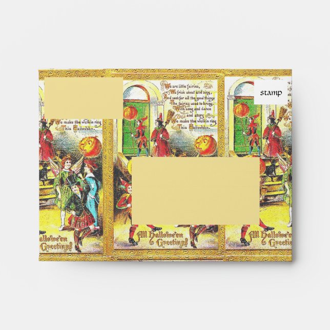 Vintage Halloween Envelope (Front)