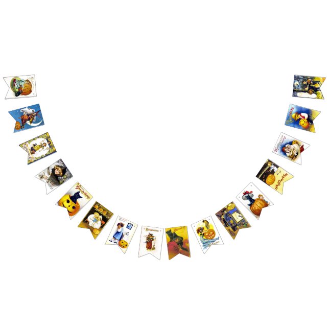 Vintage Halloween Ephemera Bunting (All)