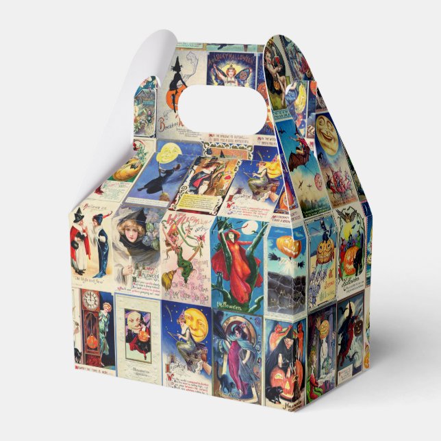 Vintage Halloween Ephemera Favour Box (Front Side)