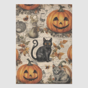 Vintage Halloween Ephemera Tissue Paper