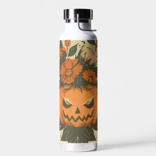 Vintage/Halloween/Fall/pumpkin Water Bottle