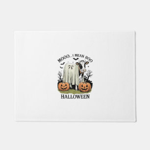 Vintage Halloween Farm Cow Doormat