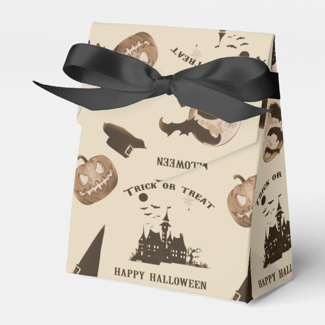 Vintage Halloween Favour Box (Front Side)