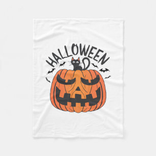 Vintage Halloween Fleece Blanket