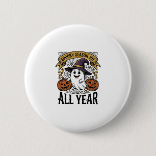 Vintage Halloween Ghost Spooky Season Joy Shirt_1 6 Cm Round Badge