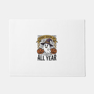 Vintage Halloween Ghost Spooky Season Joy Shirt_1 Doormat