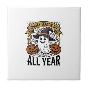 Vintage Halloween Ghost Spooky Season Joy Shirt_1 Tile