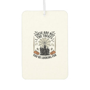 Vintage Halloween Ghost Treats Shirt Design_1 Car Air Freshener