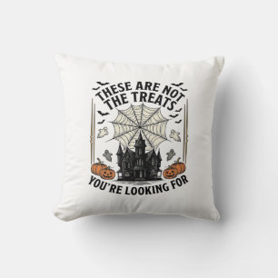 Vintage Halloween Ghost Treats Shirt Design_1 Cushion