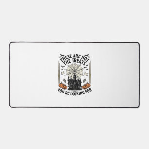 Vintage Halloween Ghost Treats Shirt Design_1 Desk Mat