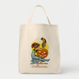 Vintage Halloween Glamour Tote Bag