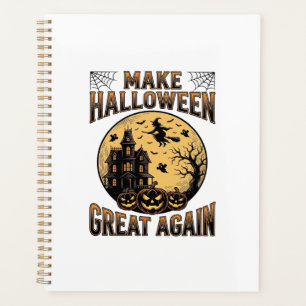 Vintage Halloween Great Again Haunted House Design Planner