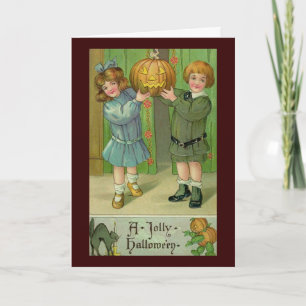 Vintage Halloween Greeting Card