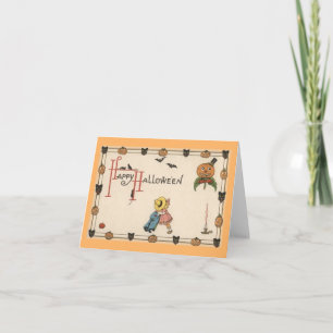 Vintage Halloween Greeting Card