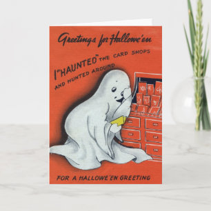 Vintage Halloween Greeting Card