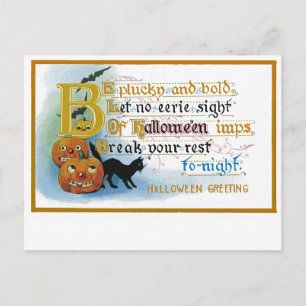 Vintage Halloween Greeting Card