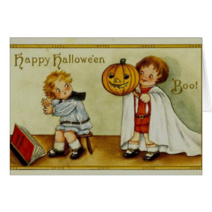 Vintage Halloween Greeting Card